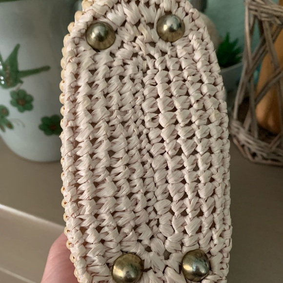 Vintage Barbara Lee beaded straw bag - Picture 3 of 7